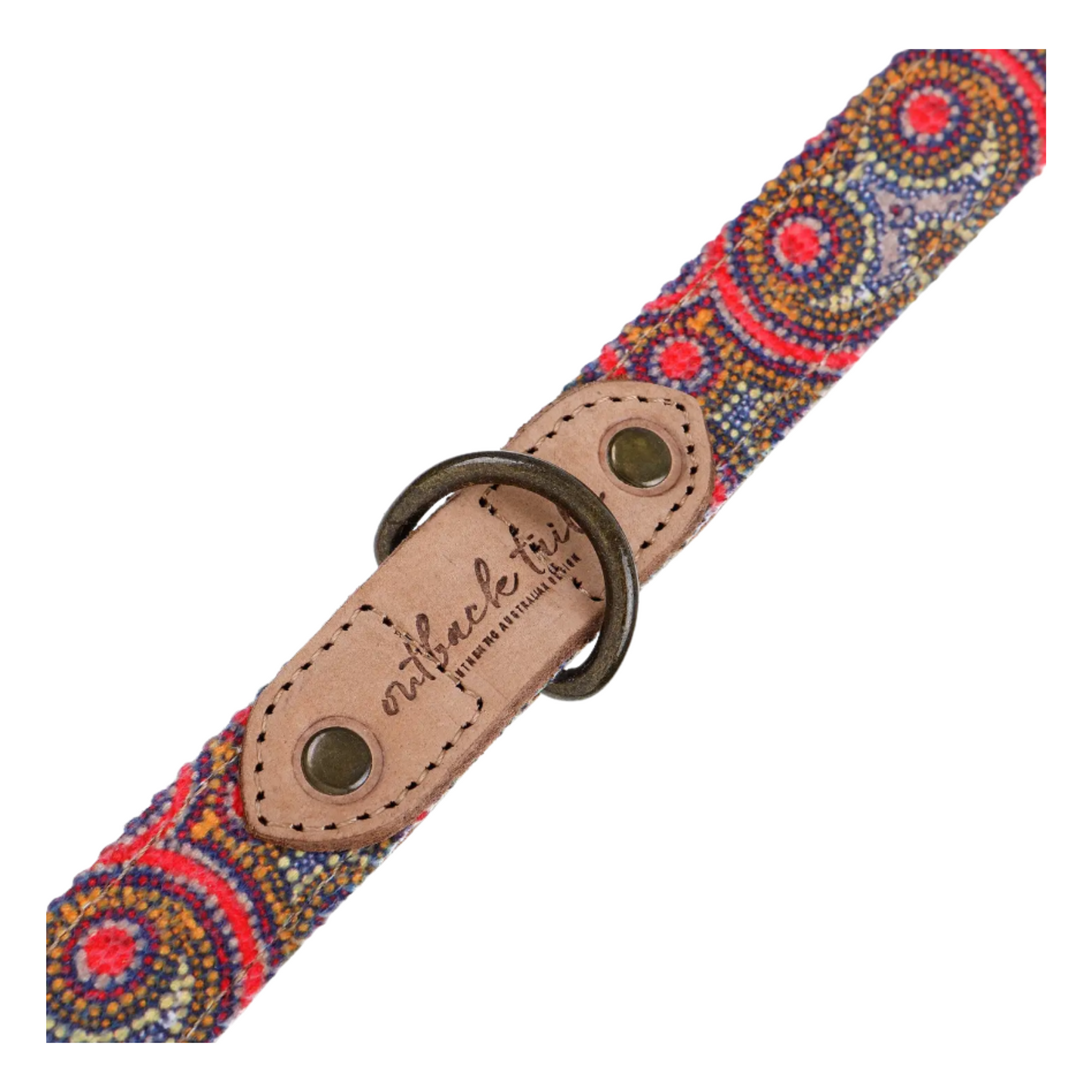 Leather Dog Collar - Snake Dreaming