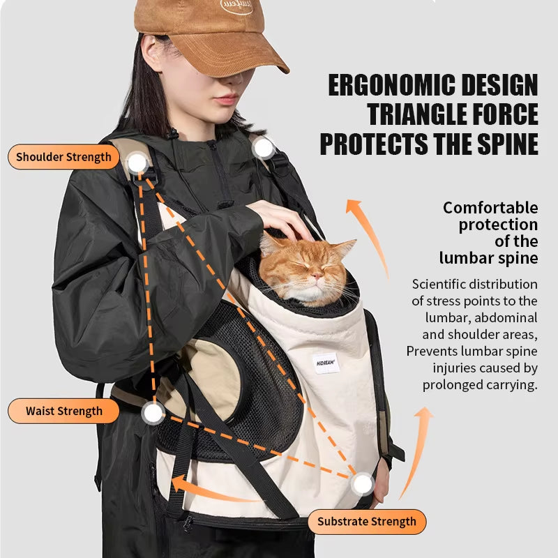 Pet Front Carry Chest Backpack ā Stylish, Secure & Super Comfortable for Outdoor Adventures