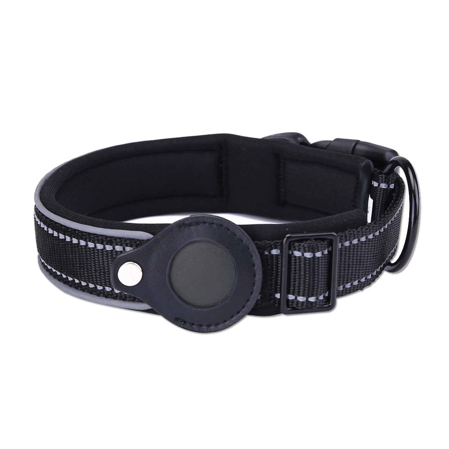 Dog Collar with Built-in Apple Air Tag Holder (Air Tag not included)