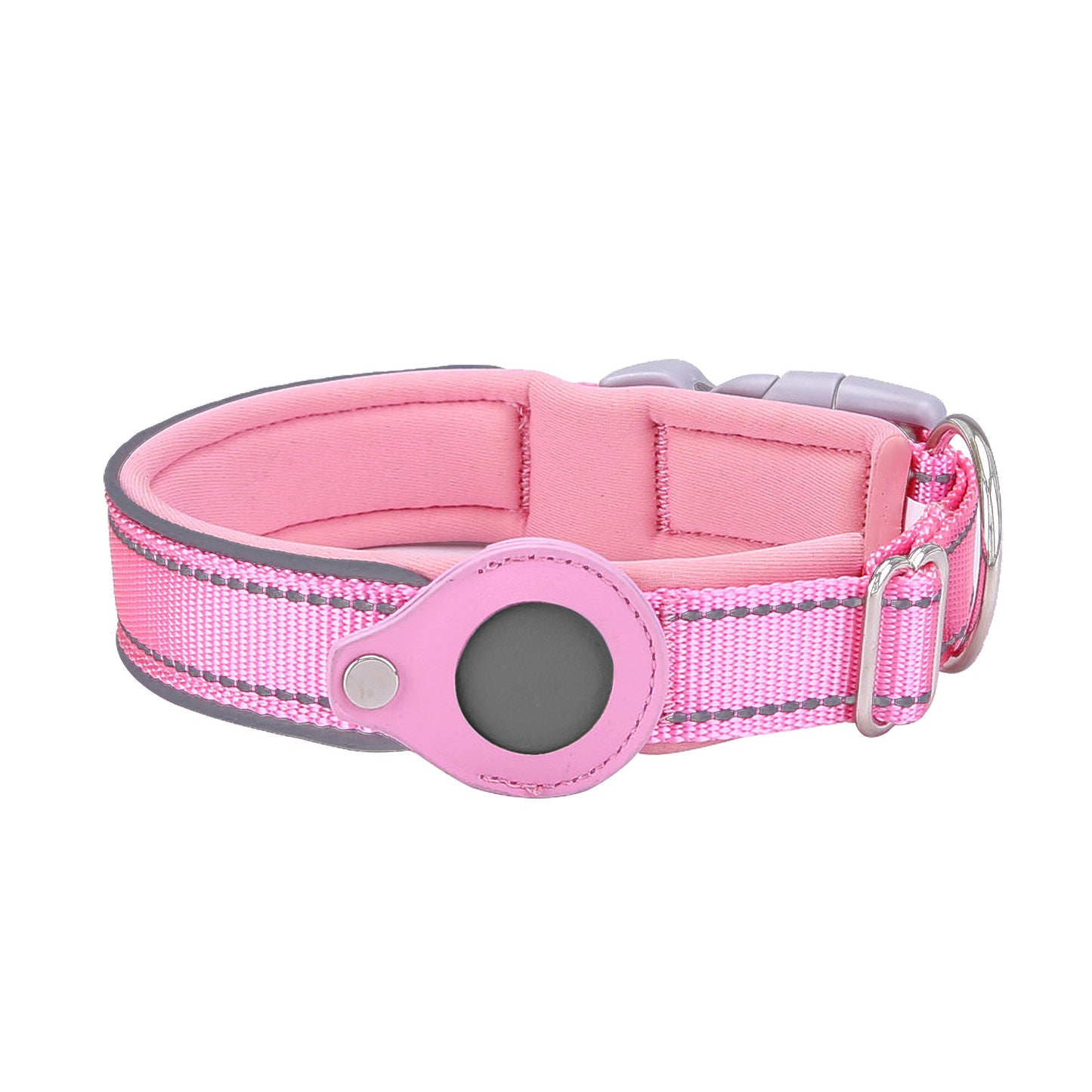 Dog Collar with Built-in Apple Air Tag Holder (Air Tag not included)