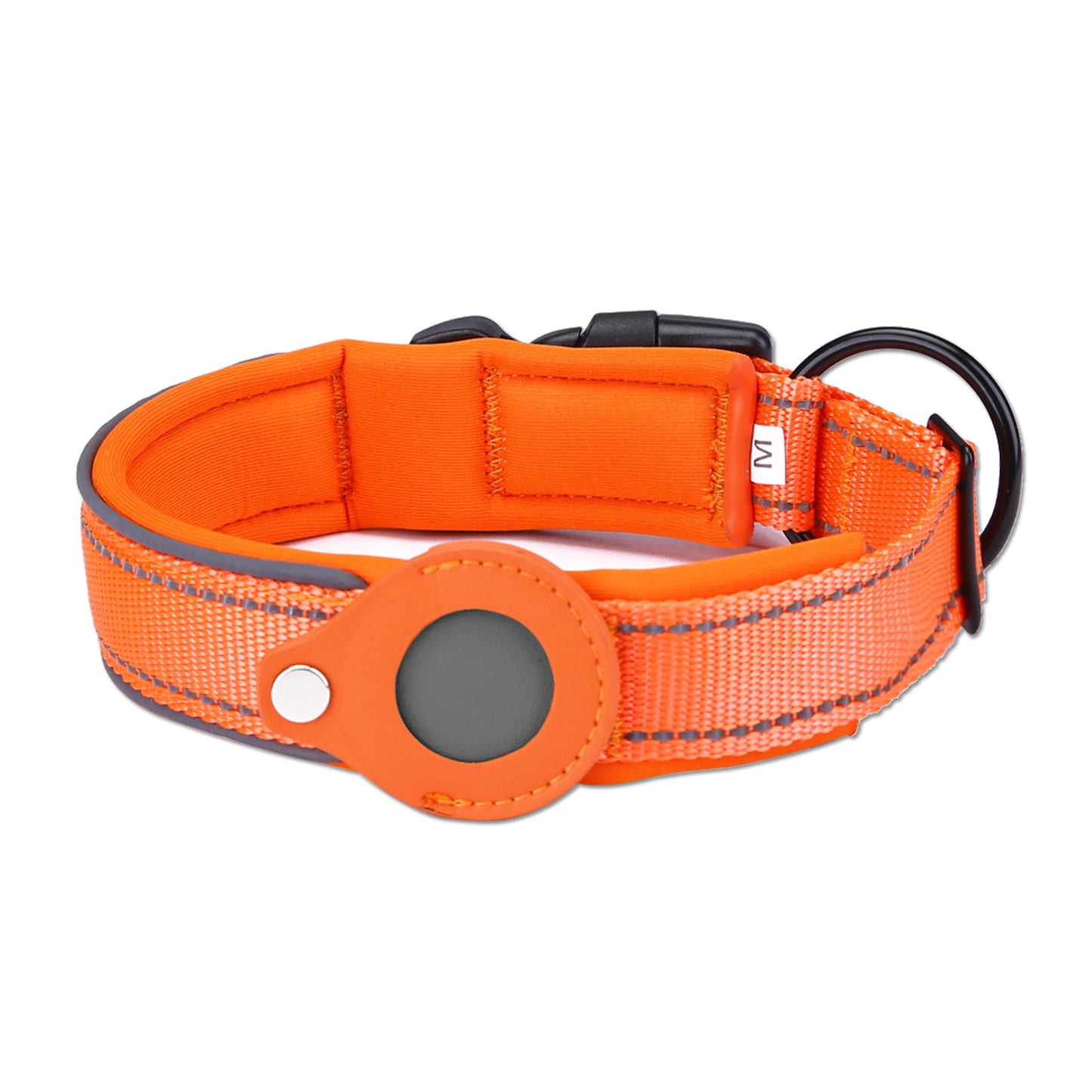 Dog Collar with Built-in Apple Air Tag Holder (Air Tag not included)