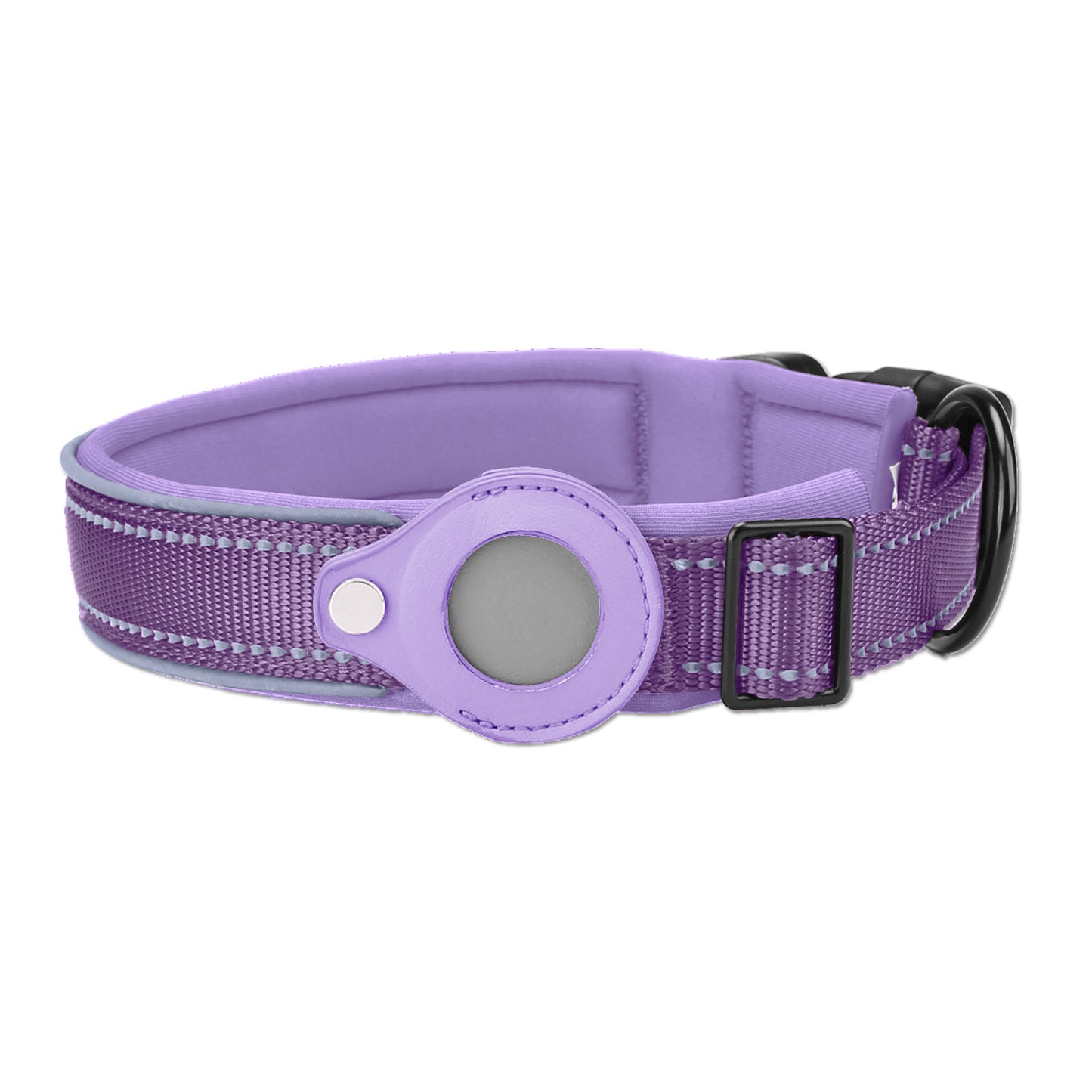 Dog Collar with Built-in Apple Air Tag Holder (Air Tag not included)