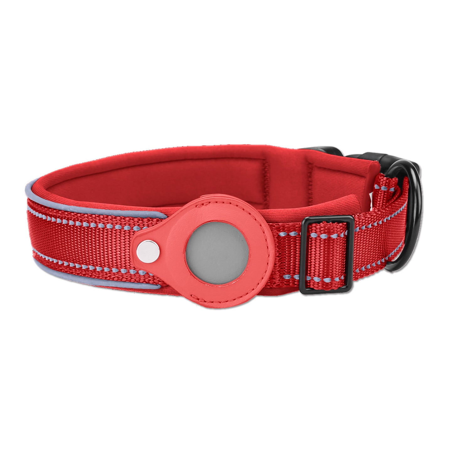 Dog Collar with Built-in Apple Air Tag Holder (Air Tag not included)