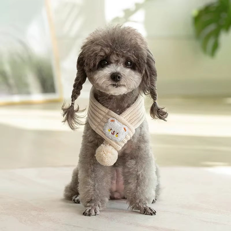 SnugTail Knit Scarf ā Festive Warmth & Style for Cats and Dogs
