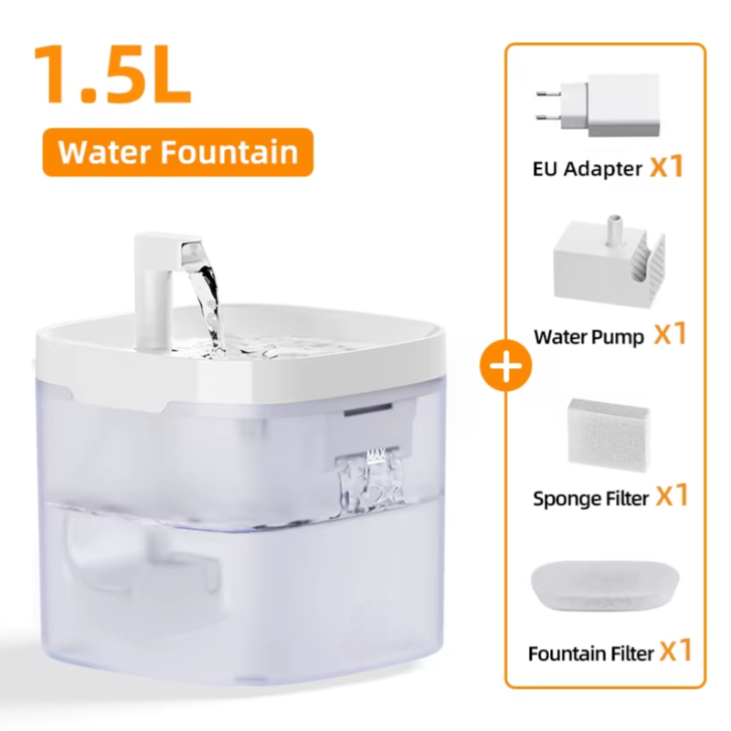 Rechargeable Cat Water Fountain ā Fresh, Flowing Water for Healthy, Happy Pets