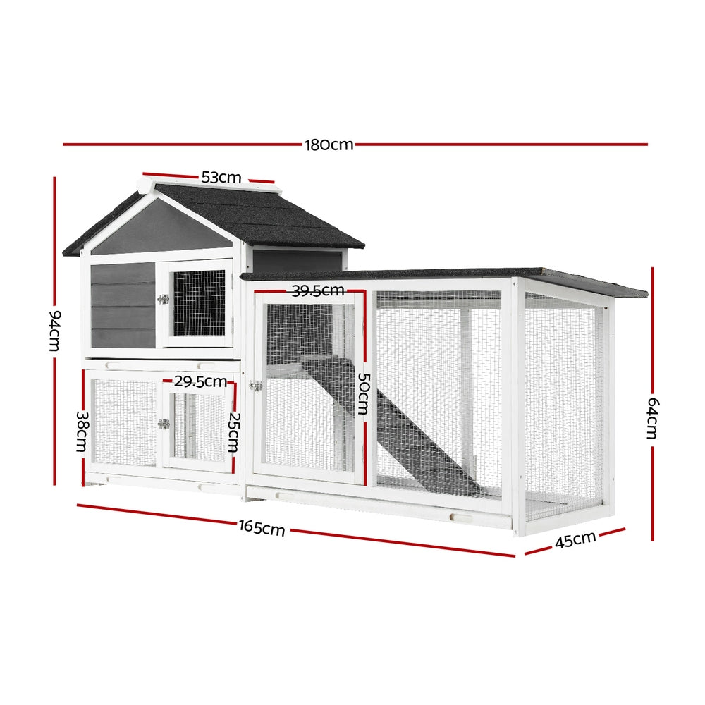 iPet Homestead Haven Coop & Hutch