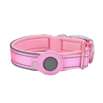 Dog Collar with Built-in Apple Air Tag Holder (Air Tag not included)