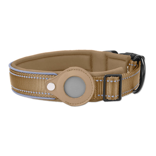 Dog Collar with Built-in Apple Air Tag Holder (Air Tag not included)